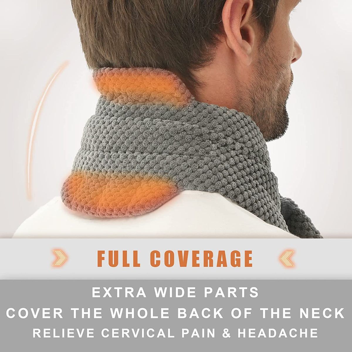 UNCN Neck Heating Pad with Washable Cover 29 * 6.6\" for Neck Pain Rel