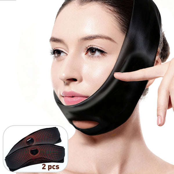 Wisdom Teeth Ice Pack Head Wrap with 2 Packs - Chin Cutout Face Ice Pack with Quiet Lint-Resistant Velcro, Integrated Gel Packs for Hot/Cold Therapy, TMJ Relief, Tooth Extraction & Tonsillectomy