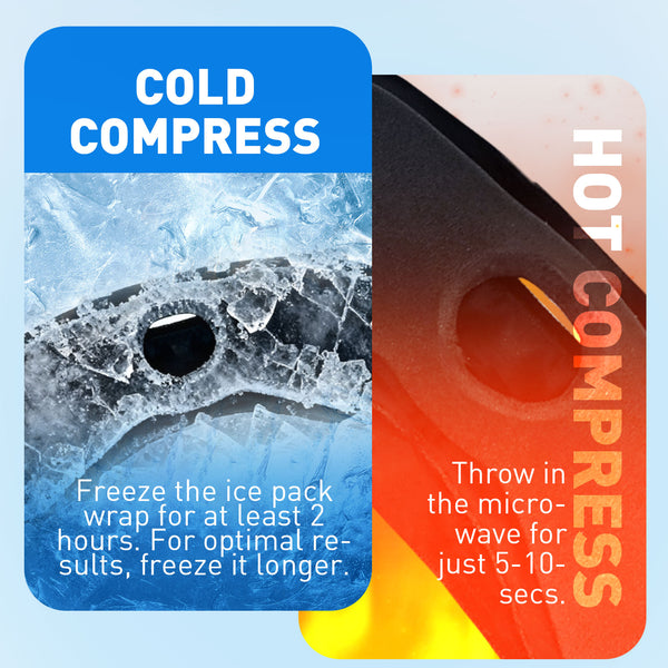 Wisdom Teeth Ice Pack Head Wrap with 2 Packs - Chin Cutout Face Ice Pack with Quiet Lint-Resistant Velcro, Integrated Gel Packs for Hot/Cold Therapy, TMJ Relief, Tooth Extraction & Tonsillectomy