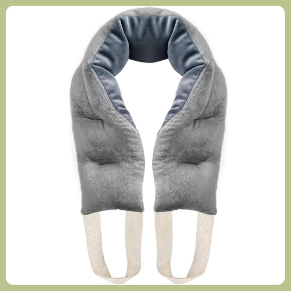 uncn Heating Pad for Neck Shoulders and Back Microwavable Wrap Weighted Neck Warmer 32x5in Microwave Heat Wrap Rice Beanbag Lavender Scented 1.5Pounds