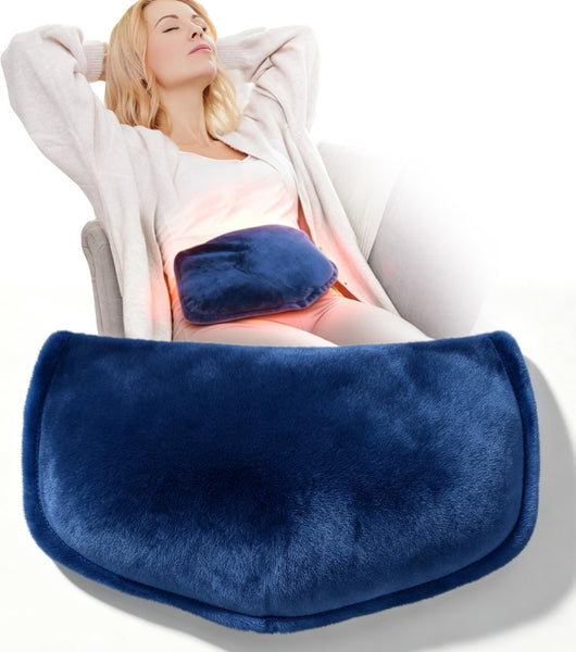 Microwave Heating Pad with Flaxseed, Moist Heat Pack, 13.4 x 7.1 Inch Cordless Warm Compress, Reusable Heat Pad for Back, Muscle Soreness, Menstrual Pain Relief with Machine Washable Cover 1.85lbs