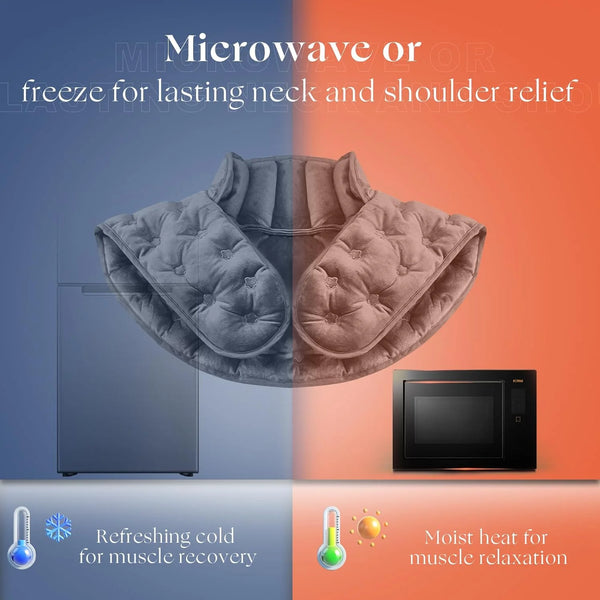 UNCN Microwave Heating Pad - Arthritis Pain Relief, Neck Shoulder Back Moist Weighted