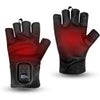 Uncn Heated Fingerless Gloves 3000mAh Rechargeable Battery Auto Shut-off Heating Gloves for Men and Women