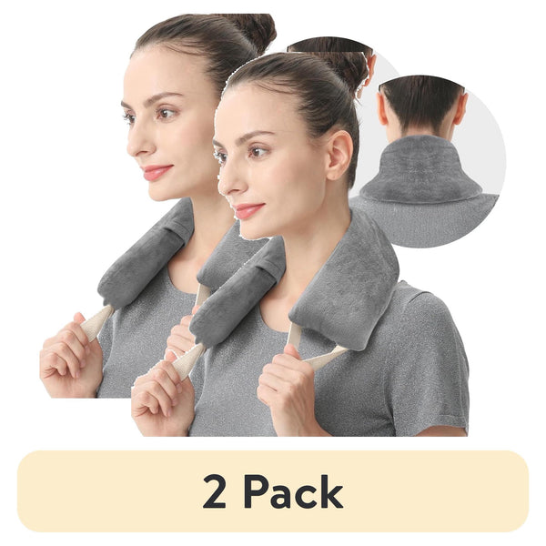UNCN Heating Pad 32x5 cm, Microwavable, Washable, Weighted, Lavender Aroma, for Neck Shoulder Back Pain Relief, gray