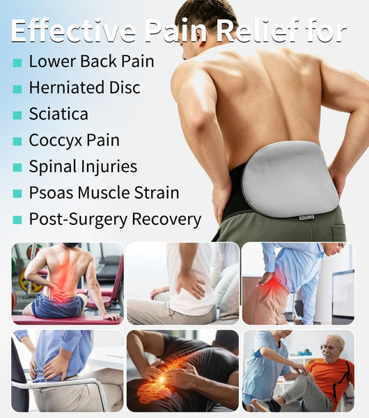 Extra Large Ice Pack Back Pain Relief 2 Pack Adjustable Waist Strap | 13x8 in gel packs reusable packs 20min cold therapy adjustable waist 24-62in for sciatica knee/shoulder/hip machine washable