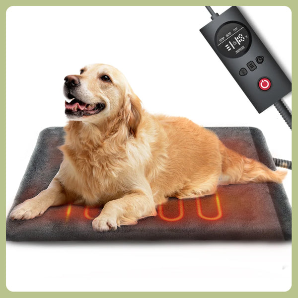 Dog Cat Heating Pad Pressure Activated Pet Heating Pad Safe Automatic Electric Heated Bed Mat for Indoor, Warming Pad-large