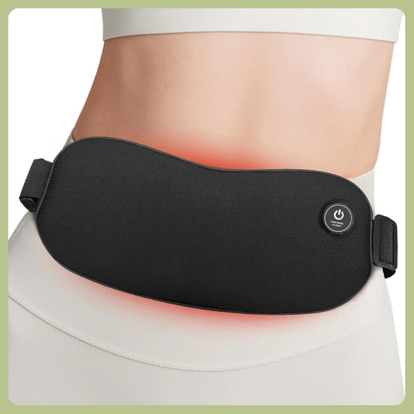UNCN Portable Heating Pad Cordless Period Heating Pad for Cramps Menstrual Heat Pad Electric Rechargeable Battery Included 5000mAh for Long Time Use Heat Control