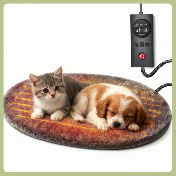 Dog Cat Pressure Activated Pet Heating Pad Safe Automatic Electric Heated Bed Mat for Indoor - Small