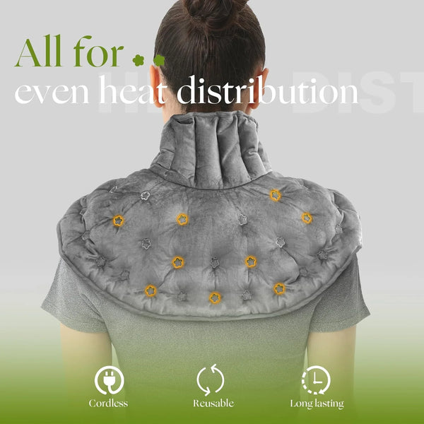 UNCN Microwave Heating Pad - Arthritis Pain Relief, Neck Shoulder Back Moist Weighted