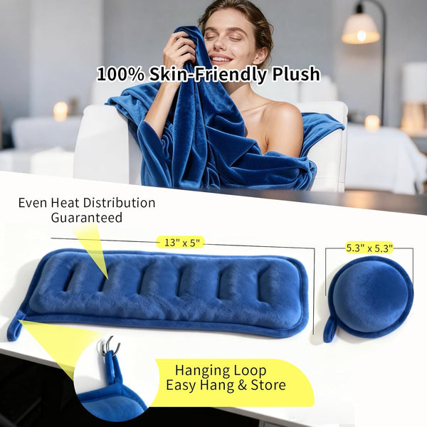 Small Microwave Heating Pad 4 Pack Rice Hot Pack with Moist Warm Compress Packs Microwavable for Relaxing Warmth Reusable Bean Bag Compresas Calientes Scented and Unscented