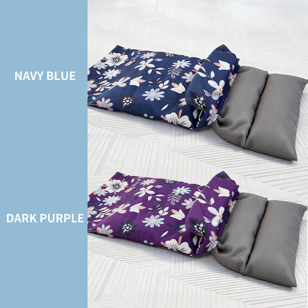 uncn Microwavable Heating Pad with Washable Cover 12.5x7 Inch Flaxseed Microwave Hot Pack, Lavender Scent, Moist Warm Compress for Relaxation, Non-Electric & Portable