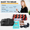 Uncn Heated Fingerless Gloves 3000mAh Rechargeable Battery Auto Shut-off Heating Gloves for Men and Women