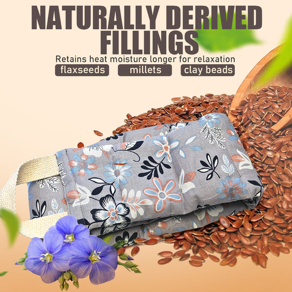UNCN Heating pad for Neck and Shoulders Back 27 * 5.5\" microwavable Large Moist Heat Pack Warm hot Compress Neck wrap Weighted Bag Massage Reusable Herbal Nature Calming Portable