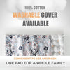 Uncn Wide Microwavable Heating Pad 9x15 Inches Flower Weighted Moist Heat Pack with Washable Cover