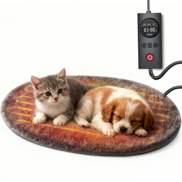 Dog Cat Pressure Activated Pet Heating Pad Safe Automatic Electric Heated Bed Mat for Indoor - Small