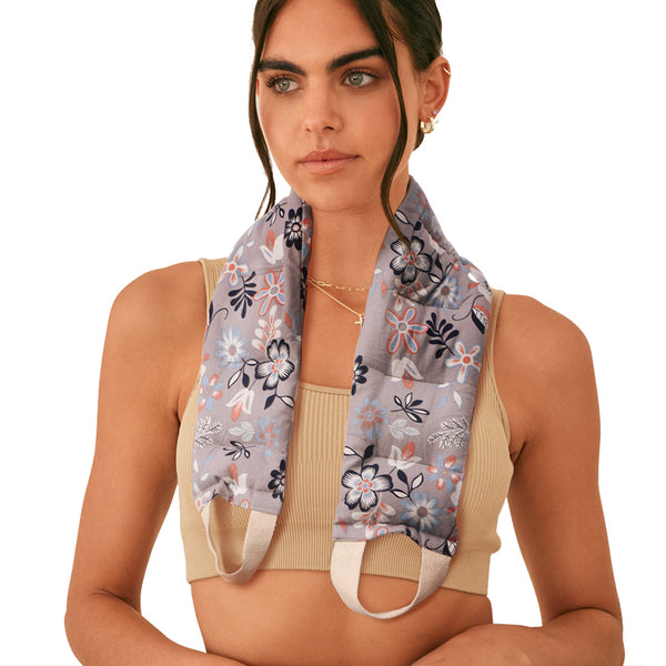 UNCN Heating pad for Neck and Shoulders Back 27 * 5.5\" microwavable Large Moist Heat Pack Warm hot Compress Neck wrap Weighted Bag Massage Reusable Herbal Nature Calming Portable