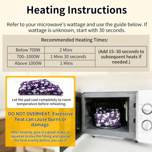 UNCN Heating pad for Neck Shoulders and Back Microwavable Machine Washable 27x5 Microwave Rice Bag for Heat Therapy Reusable Hot Pack for Muscle Cramps Moist Warm Bean Bag for Pain Relief Levender Scented