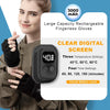 Uncn Heated Fingerless Gloves: Touchscreen, Digital Display, 3 Heat Levels, 4 Time Settings, Rechargeable for Winter Cold Weather