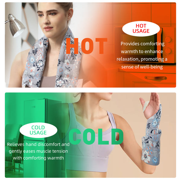 UNCN Heating pad for Neck and Shoulders Back 27 * 5.5\" microwavable Large Moist Heat Pack Warm hot Compress Neck wrap Weighted Bag Massage Reusable Herbal Nature Calming Portable