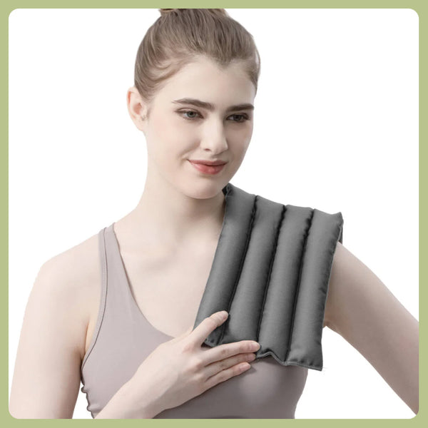 Microwave Heating Pad, 7.5 × 12.6 Inches, Fragrance-Free Heat Wrap for Muscle Soreness, Neck, Back & Cramp Relief