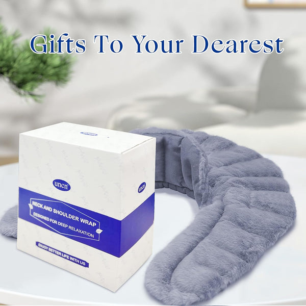 Microwave Heating Pad for Neck and Shoulders40*30cm- Mink Fabric Long-lasting Heat and Cold Retention Heating Pad Microwavable