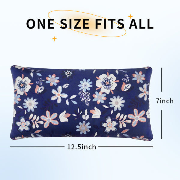 uncn Microwavable Heating Pad with Washable Cover 12.5x7 Inch Flaxseed Microwave Hot Pack, Lavender Scent, Moist Warm Compress for Relaxation, Non-Electric & Portable