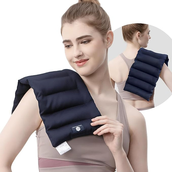 Weighted Microwave Heating Pad (1.8 LBS), 16x7 Inch Microwavable HotPa ...