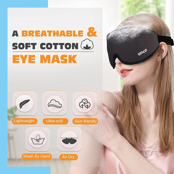 Heated Eye Mask for Dry Eyes Hot Electric USB Warm Compress Heating Pad for Eyes, Relieve Puffy Pink Eyes, Blepharitis, Chalazion, Stye Washable