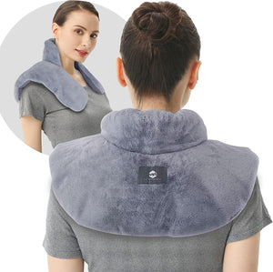 Microwave Heating Pad for Neck and Shoulders40*30cm- Mink Fabric Long-lasting Heat and Cold Retention Heating Pad Microwavable