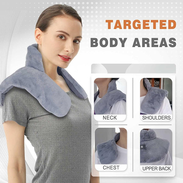 Microwave Heating Pad for Neck and Shoulders40*30cm- Mink Fabric Long-lasting Heat and Cold Retention Heating Pad Microwavable