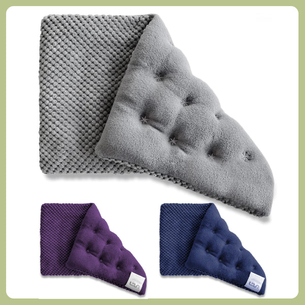UNCN Wide Microwave Heating pad with Washable Cover 9 * 15\" Microwavable Hot Pad for Neck Shoulder, Cramps, Back Cordless Warm Compress Weighted Moist Heat Pack for Aches, Unscented