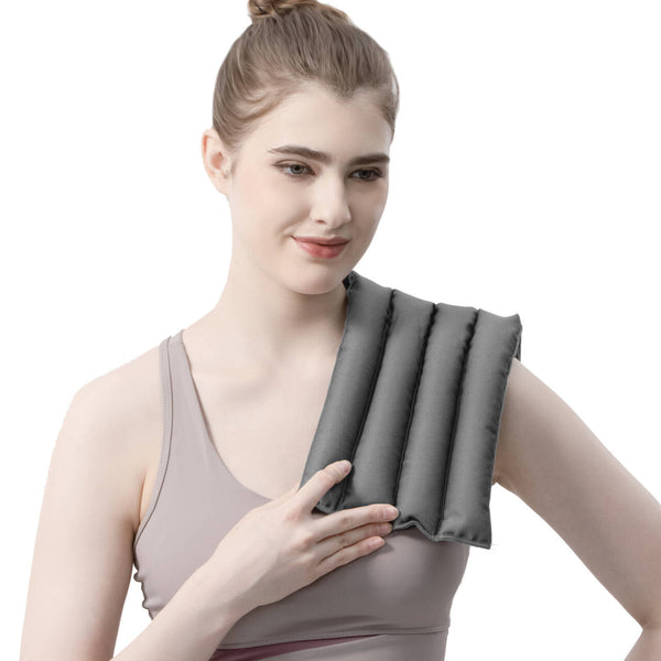Microwave Heating Pad, 7.5 × 12.6 Inches, Fragrance-Free Heat Wrap for Muscle Soreness, Neck, Back & Cramp Relief