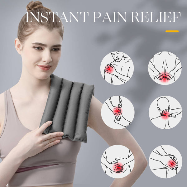 Microwave Heating Pad, 7.5 × 12.6 Inches, Fragrance-Free Heat Wrap for Muscle Soreness, Neck, Back & Cramp Relief